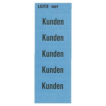 Leitz 15070000 - Inhaltsschildchen "Kunden", Blau