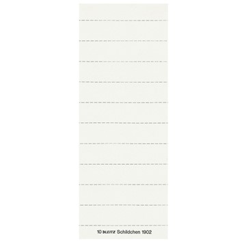 Leitz 19020001 - Alpha® Blanko-Schildchen, Weiß