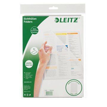 Leitz 41006003 - Premium Sichthülle, A4, glasklar, Farblos