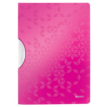 Leitz 41850023 - Klemmhefter WOW ColorClip, A4, Pink Metallic