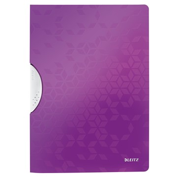 Leitz 41850062 - Klemmhefter WOW ColorClip, A4, Violett Metallic