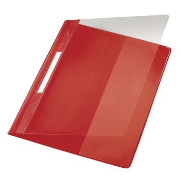 Leitz 41940025 - Exquisit Plastik-Schnellhefter, A4 Überbreite, Rot