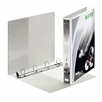 Leitz 42010001 - Premium SoftClick Präsentationsringbuch, A4 Überbreite, Weiß