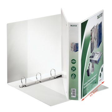 Leitz 42850001 - Standard Präsentationsringbuch, A4 Überbreite, Weiß