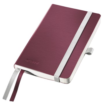 Leitz 44930028 - Style Notizbuch, A6, Kariert, Granat Rot