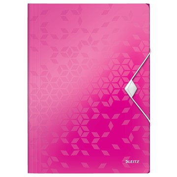Leitz 45990023 - WOW Eckspannermappe, A4, Pink Metallic