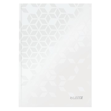 Leitz 46281001 - WOW Notizbuch, A5, Kariert, Perlweiß