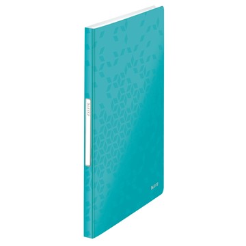 Leitz 46320051 - WOW Sichtbuch, Eisblau Metallic