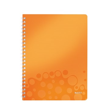 Leitz 46370044 - WOW Collegeblock, A4, Liniert, Orange Metallic