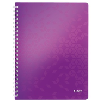 Leitz 46380062 - WOW Collegeblock, A4, Kariert, Violett Metallic
