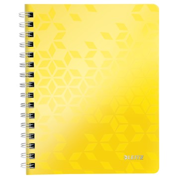 Leitz 46410016 - WOW Collegeblock, A5, Kariert, Zitrone (gelb)