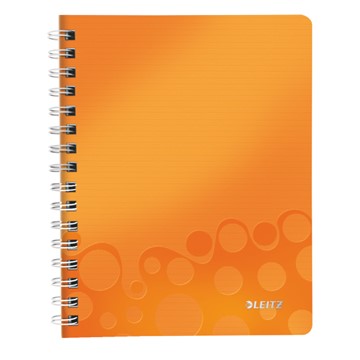 Leitz 46410044 - WOW Collegeblock, A5, Kariert, Orange Metallic