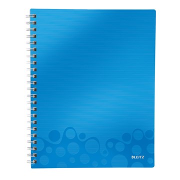 Leitz 46420036 - WOW Get Organised Collegeblock, A4, Liniert, Blau Metallic