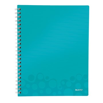 Leitz 46420051 - WOW Get Organised Collegeblock, A4, Liniert, Eisblau Metallic