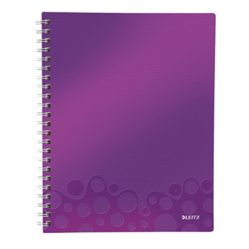 Leitz 46420062 - WOW Get Organised Collegeblock, A4, Liniert, Violett Metallic