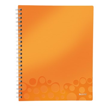 Leitz 46430044 - WOW Get Organised Collegeblock, A4, Kariert, Orange Metallic