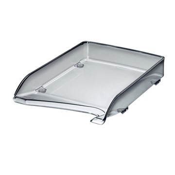 Leitz 52200090 - Eleganter Briefkorb, A4, Grau Transparent