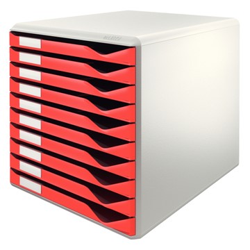 Leitz 52810025 - Formular-Set mit Schubladen, Rot