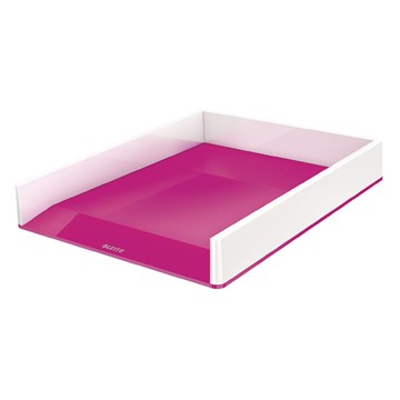 Leitz 53611023 - WOW Briefkorb Duo Colour, A4, Pink Metallic
