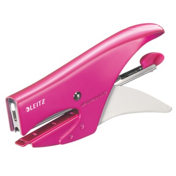 Leitz 55312023 - WOW Heftzange, Hinterlademechanik, Pink Metallic