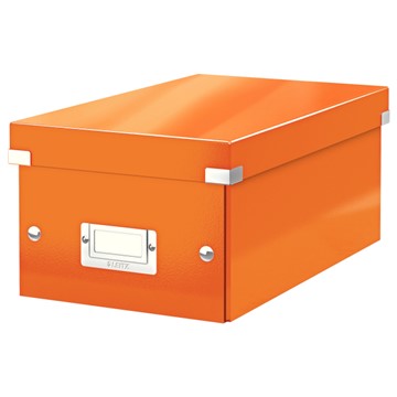Leitz 60420044 - Click & Store DVD Aufbewahrungsbox, Orange