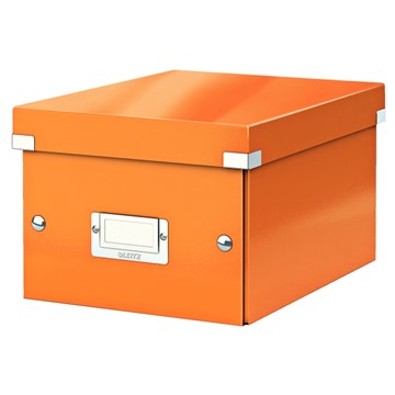 Leitz 60430044 - Click & Store Aufbewahrungs- und Transportbox Klein (Für A5), Orange
