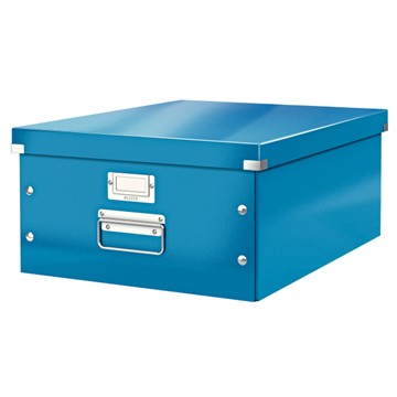 Leitz 60450036 - Click & Store Aufbewahrungs- und Transportbox Groß (Für A3), Blau