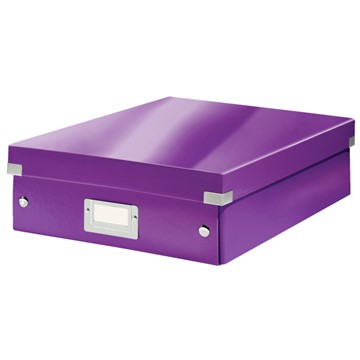 Leitz 60580062 - Click & Store Organisationsbox Mittel, Violett