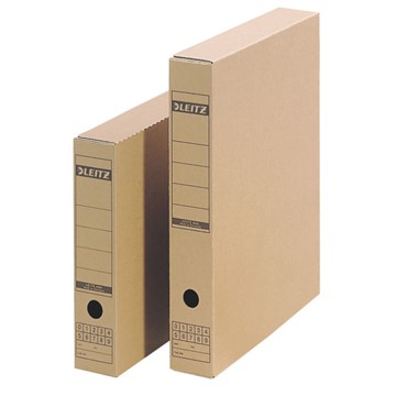 Leitz 60850000 - Premium Archiv-Schachtel mit Verschlusslasche, Naturbraun