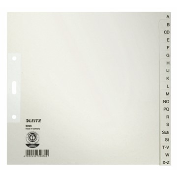 Leitz 60950085 - Register A-Z, Papier, Grau