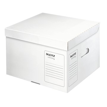 Leitz 61030000 - Infinity Archiv-Container mit Klappdeckel, Gr. M, Weiß