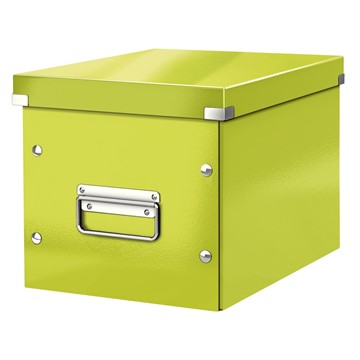 Leitz 61090064 - Click & Store Aufbewahrungs- und Transportbox Cube Mittel, Grün