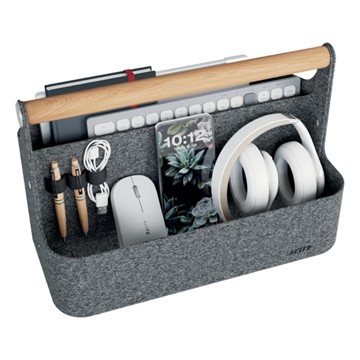 Leitz 61980089 - Schreibtisch Organizer mit Griff, aus Filz