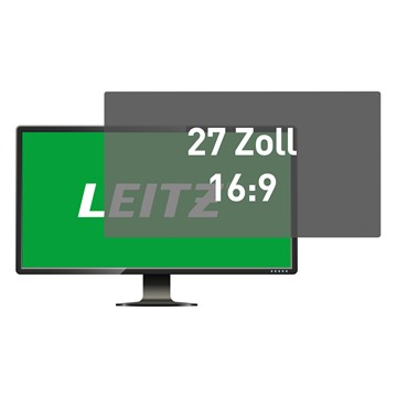 Leitz 69040000 - Abnehmbarer Blickschutzfilter für 27 Zoll Bildschirme (16:9)
