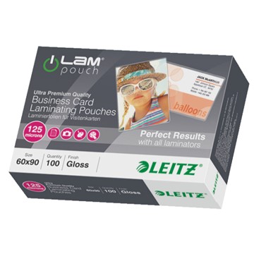 Leitz 73690002 - iLAM Heißlaminierfolien 60 x 90 mm, 125 mic, Farblos