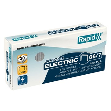 Rapid 24867900 - Strong Heftklammern 66/7 Electric, Schenkellänge 7 mm, 5000 Stück