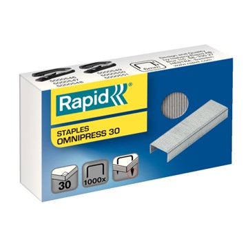 Rapid 5000559 - Omnipress 30 Heftklammern, Schenkellänge 6 mm, 1000 Stück