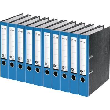 VON 10542035 - Leitz Ordner A4, Marmoriert, Rückenbreite 50 mm, 10er-Pack, Blau