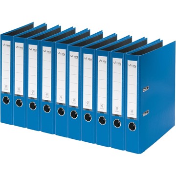 VON 10562035 - Leitz Ordner A4, Rückenbreite 50 mm, Karton mit PP/Papier, Blau, 10er-Pack