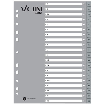 VON 12790085 - Leitz Register A-Z, A4, PP