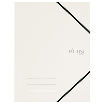 VON 30080001 - Leitz Eckspannermappe A4 mit elastischen Eckbändern, Karton, weiß