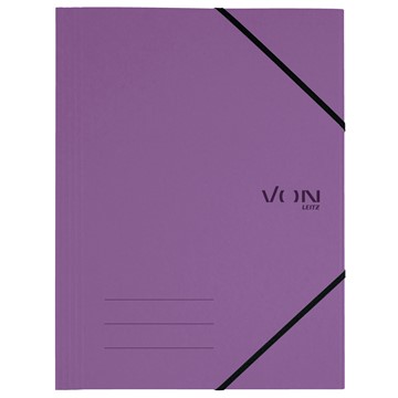 VON 30080065 - Leitz Eckspannermappe A4 mit elastischen Eckbändern, Karton, violett