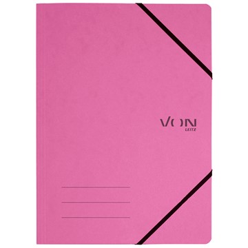 VON 30110022 - Leitz Eckspanner A4 mit elastischen Eckbändern, Karton, pink