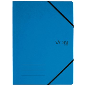 VON 30110035 - Leitz Eckspanner A4 mit elastischen Eckbändern, Karton, blau