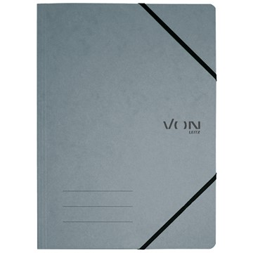 VON 30110085 - Leitz Eckspanner A4 mit elastischen Eckbändern, Karton, grau