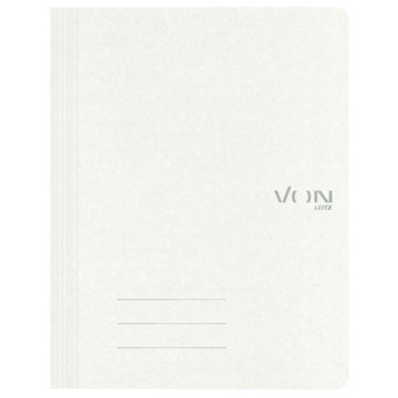 VON 30160001 - Leitz Schnellhefter A4, Recyclingkarton, weiß