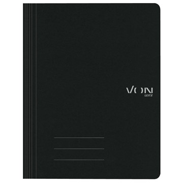 VON 30160095 - Leitz Schnellhefter A4, Recyclingkarton, schwarz