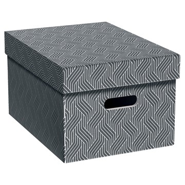 VON 61410085 - Leitz Aufbewahrungsbox Mittel, 15 L, 3er-Pack, grau