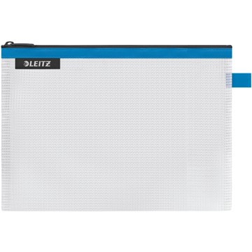 Leitz 40250036 - WOW Traveller Zip-Beutel wasserabweisend M, Blau