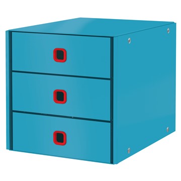 Leitz 53680061 - Click & Store Cosy Schubladenset (3 Schubladen), Sanftes Blau